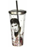 Elvis Foil Cup w/Straw