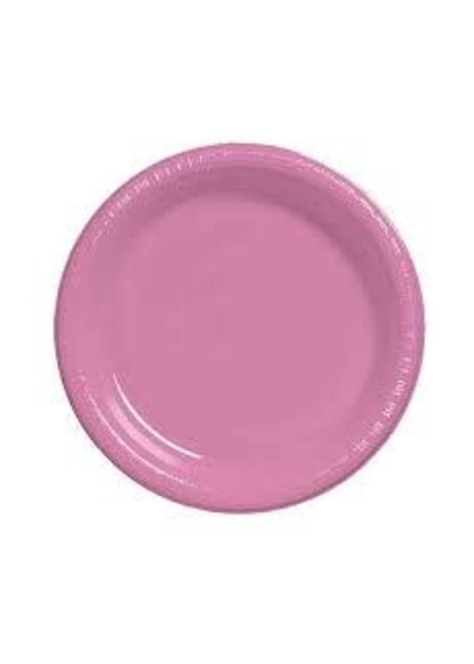 PLT9IN PLASTIC 20CT CANDY PINK
