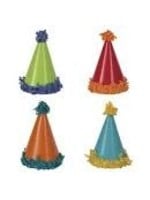 POM POM MINI PARTY HAT 8ct