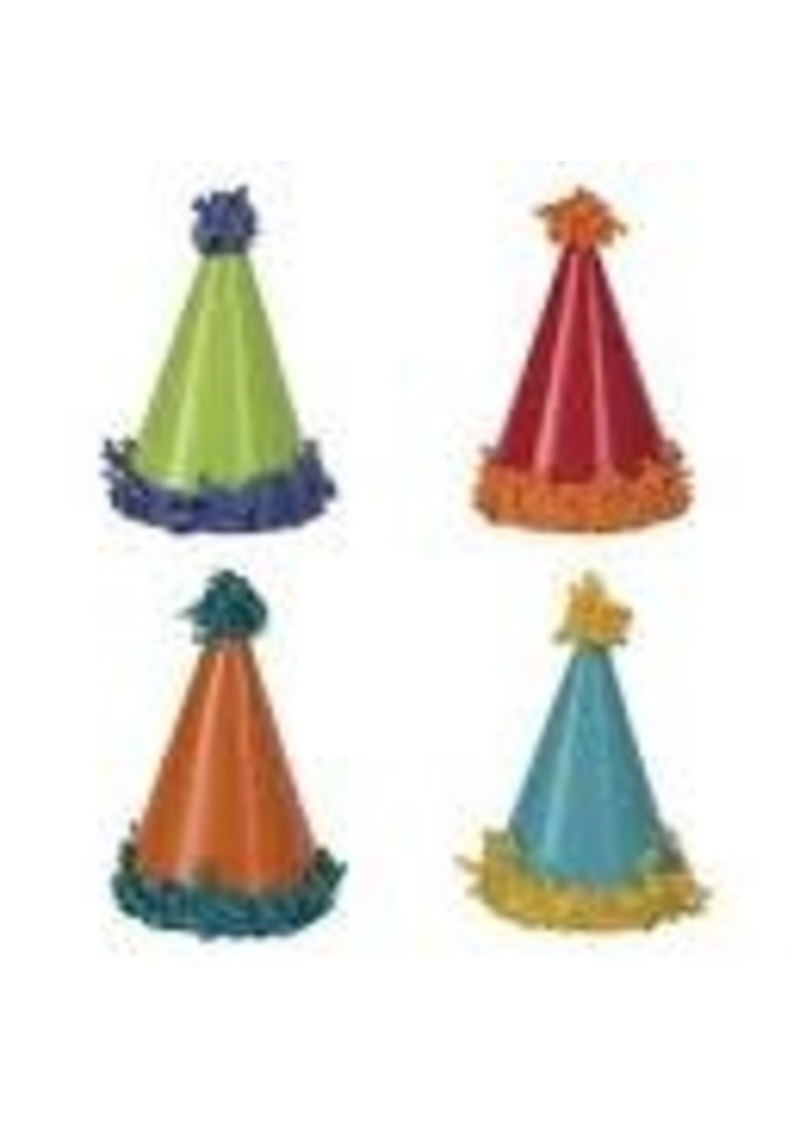 POM POM MINI PARTY HAT 8ct