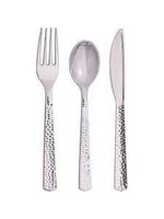 Silver Hammered 24ct Assorted Cutlery