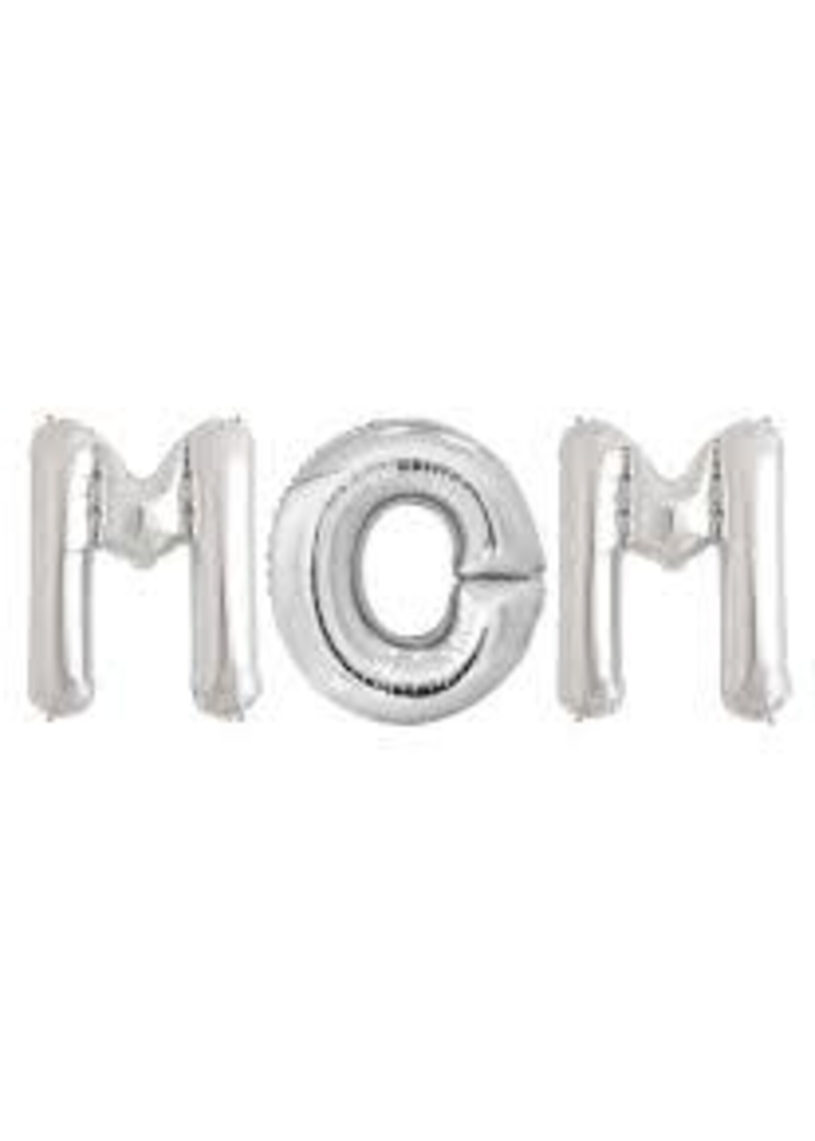 16" MOM silver balloons