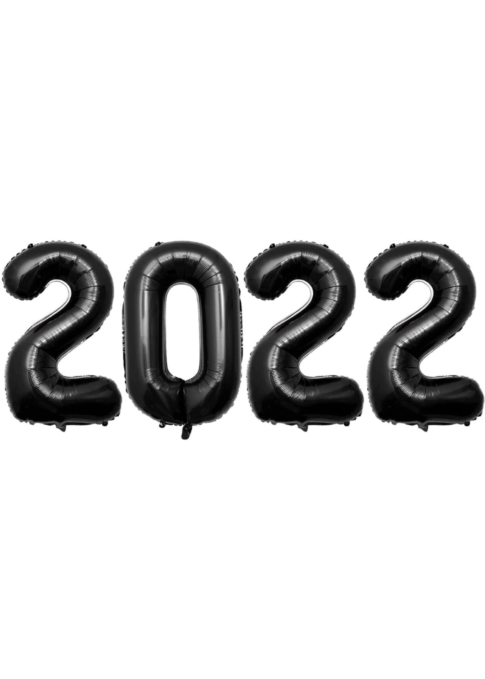 40" 2022 Black Balloons