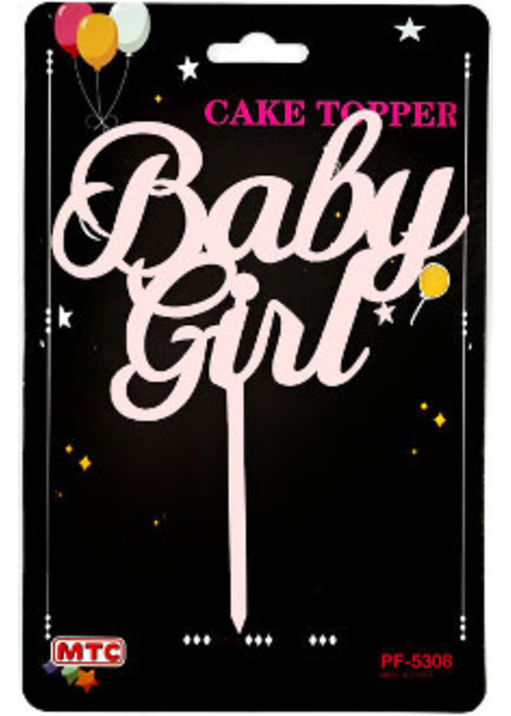 Baby Girl Cake Topper
