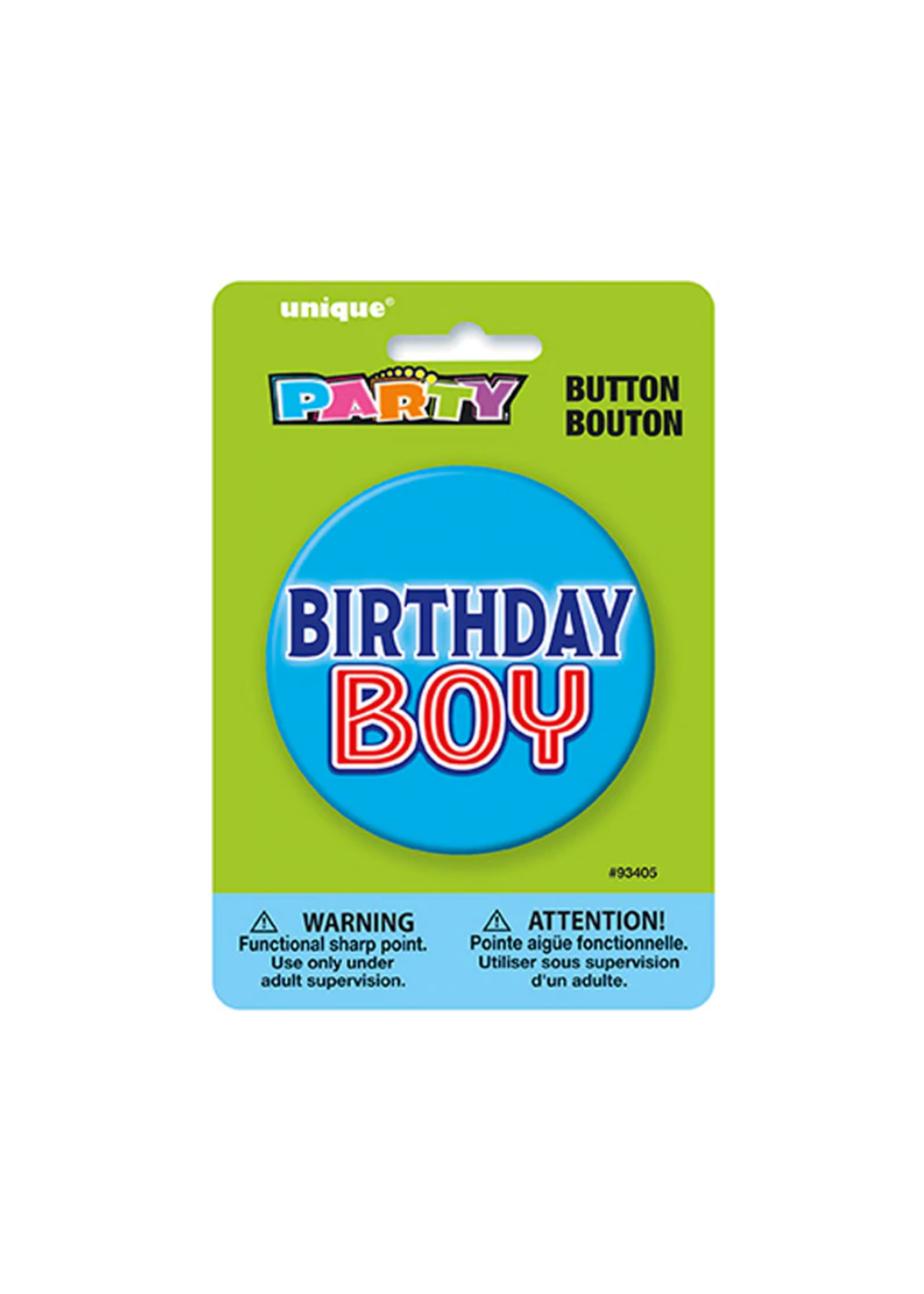 BIRTHDAY BOY BUTTON 3"