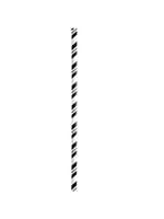 Black Striped paper straw 100ct