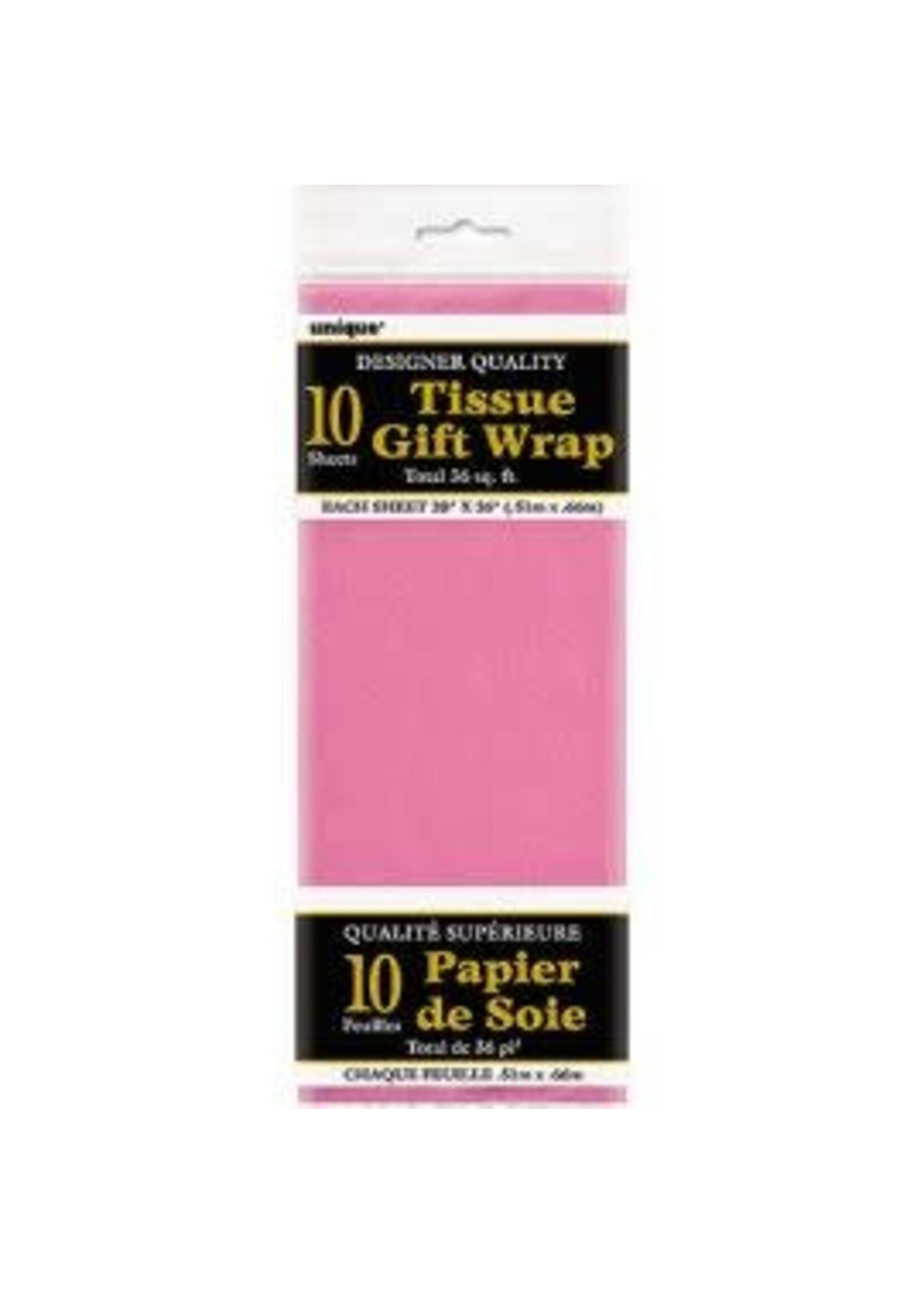 HOT PINK TISSUE SHEETS 10ct