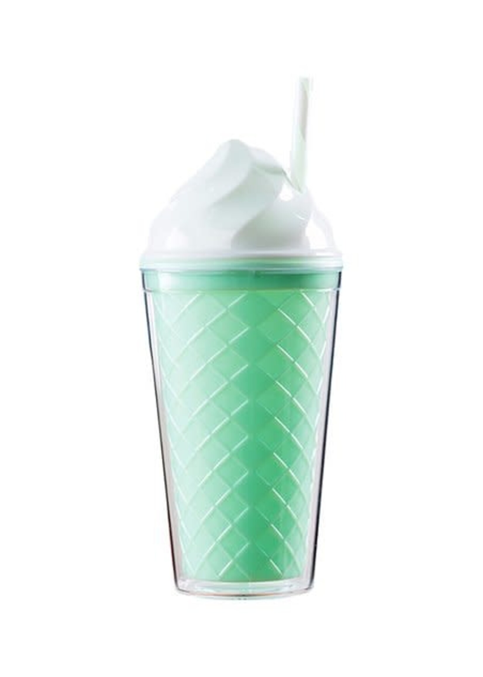 ice Cream Tumbler Green Cone