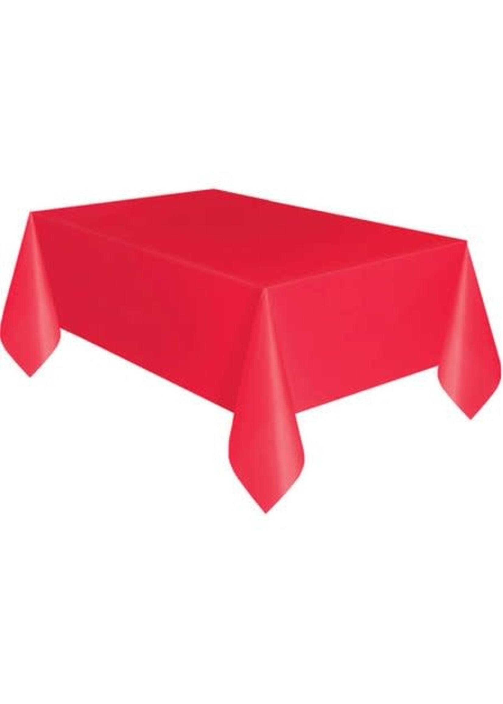 RED BASIC TABLECOVER 54X108 IN