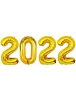 16" 2022 Gold  Balloons