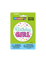 BIRTHDAY GIRL BUTTON 3"