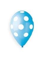 #157 Light Blue/White Polka Dot -50pc