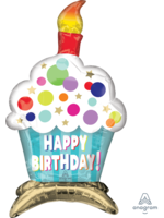 21" Birthday Cupcake Centerpc