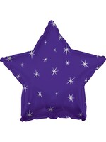 18" Purple Sparkle Star