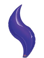 28" Purple Curves