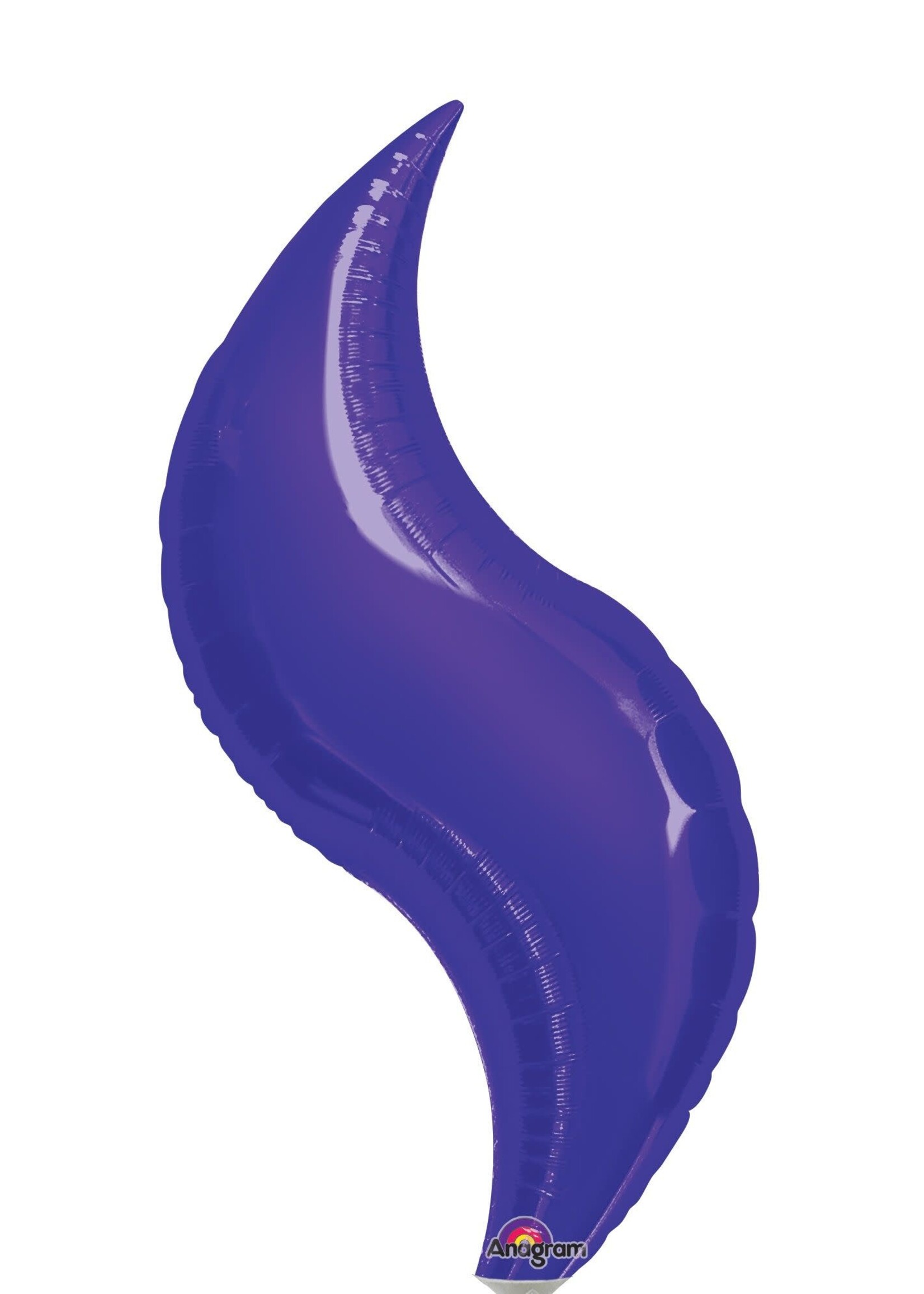 28" Purple Curves