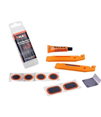 VELOX Repair Kit - Includes: 6 Medium, 1 Large, Glue, Sandpaper - Reinforced Extra Strong Patches »