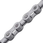 CHAIN - 9 Speed - KMC E9T - 136L - SILVER - w/Connect Link - EXTRA LONG - (Ebike Chain, higher pin power for e-Bike torque)
