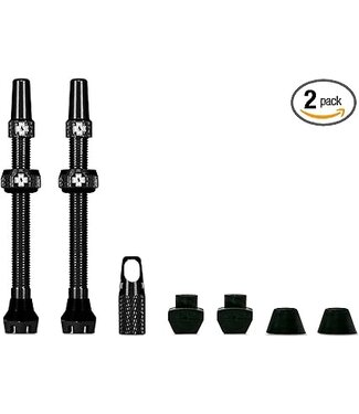 Muc-off Muc-Off V2 Tubeless Valve Kit - Black 44mm Pair