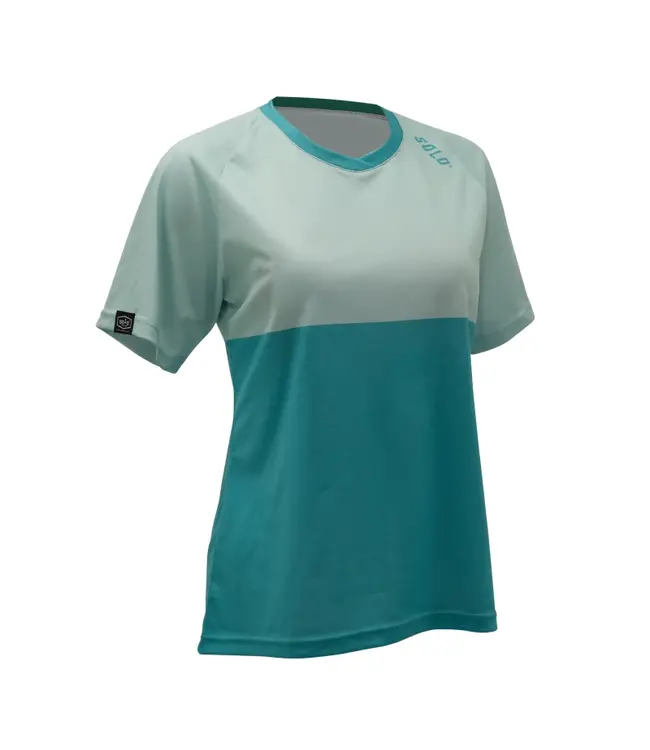 Solo SOL Jersey W's Explore s/sl - teal/light blue M