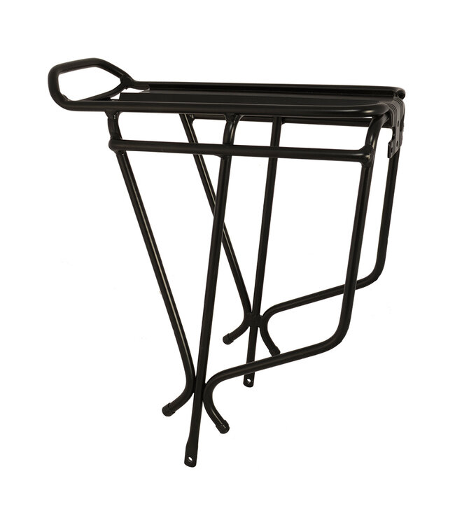 Alloy Disc Compatible Luggage Rack Black