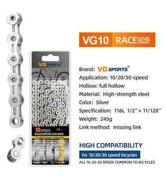 VG CHAIN 10 SPEED Silver/Silver