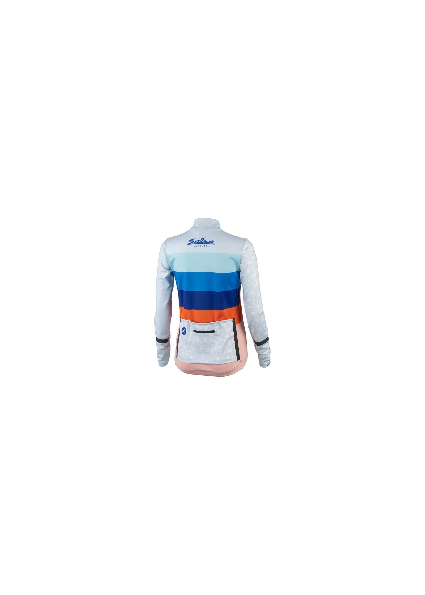 Salsa Cycles SALSA Arctica Long Sleeve Womens Light Blue W/Stripes