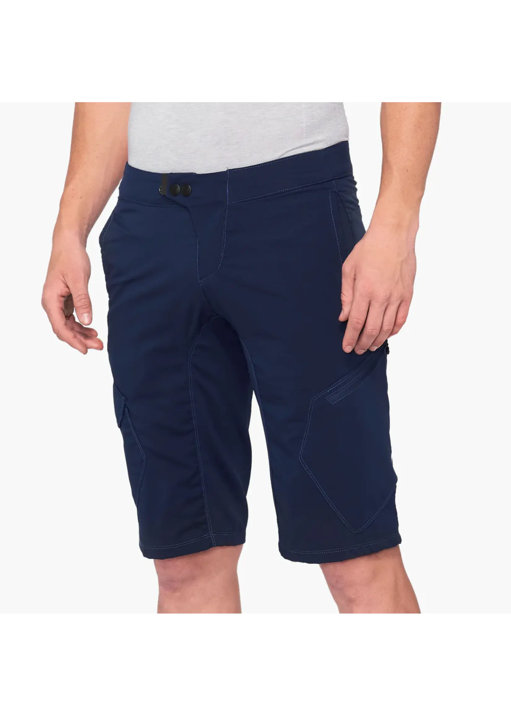 100 Percent 100% RIDECAMP ALL MOUNTAIN SHORTS NAVY