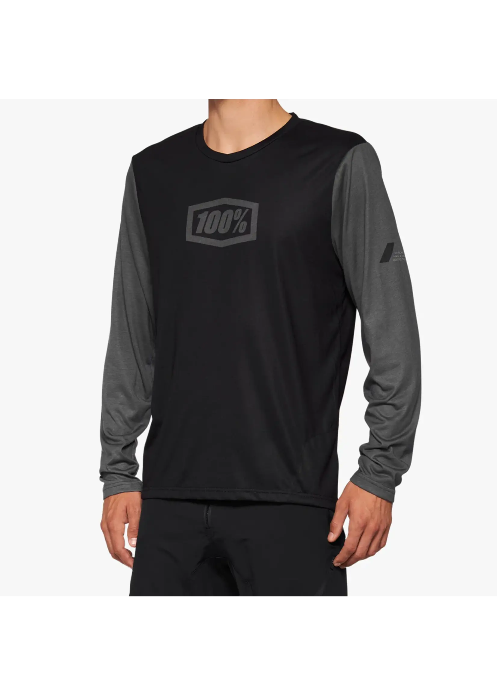 100 Percent 100% AIRMATIC ALL MOUNTAIN LONG SLEEVE JERSEY BLACK