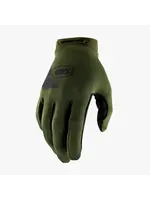 100% RideCamp Gloves, Fatigue Army Green/Black