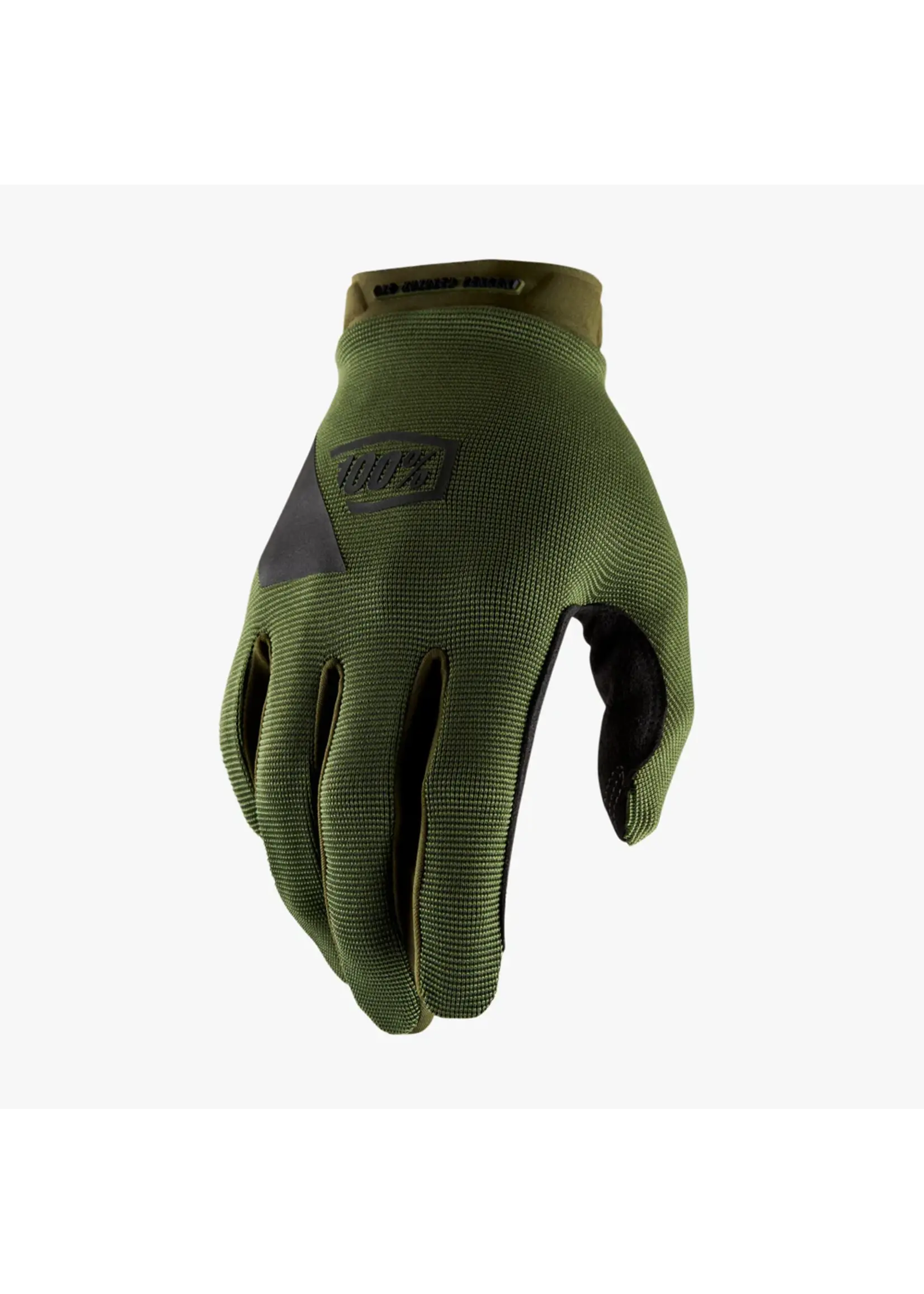 100 Percent 100% RideCamp Gloves, Fatigue Army Green/Black