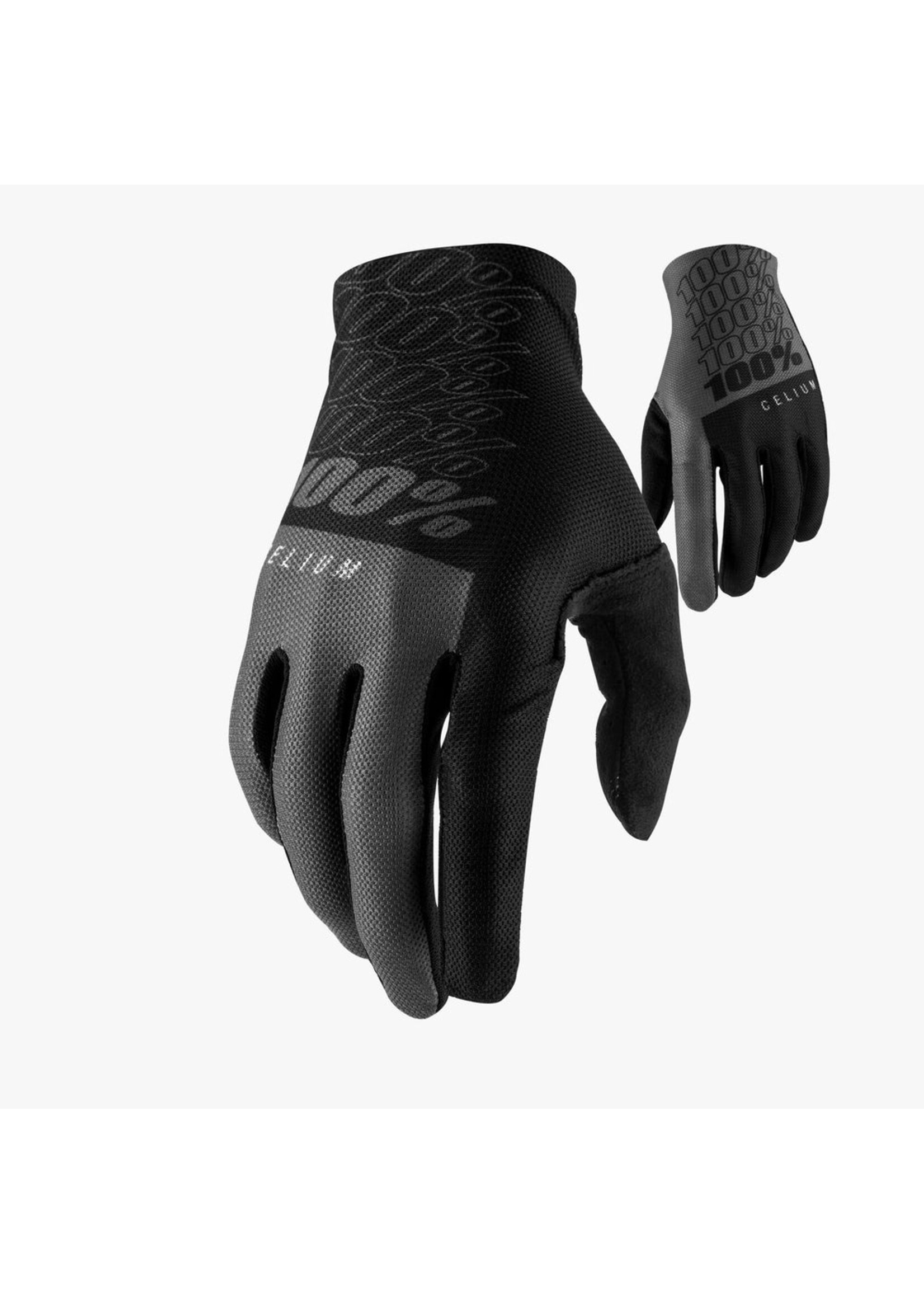 100 Percent 100% Celium Gloves Black/Grey
