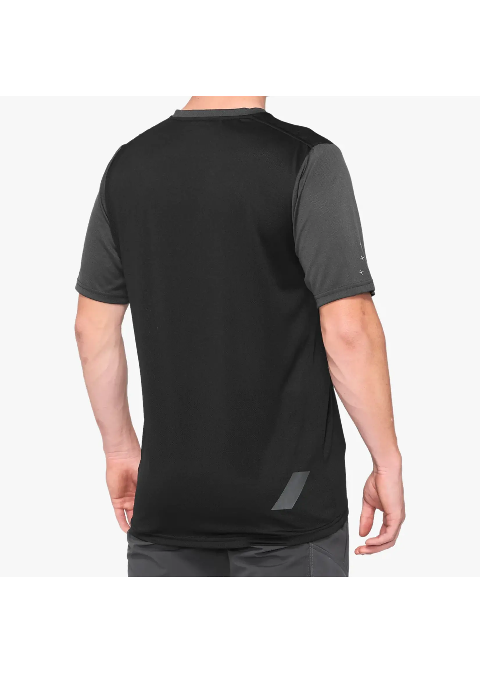 100 Percent 100% RIDECAMP ALL MOUNTAIN SHORT SLEEVE JERSEY BLACK/CHARCOAL