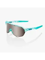 100 Percent 100% S2 Sunglasses, Polished Translucent Mint frame - HiPER Silver Mirror Lens