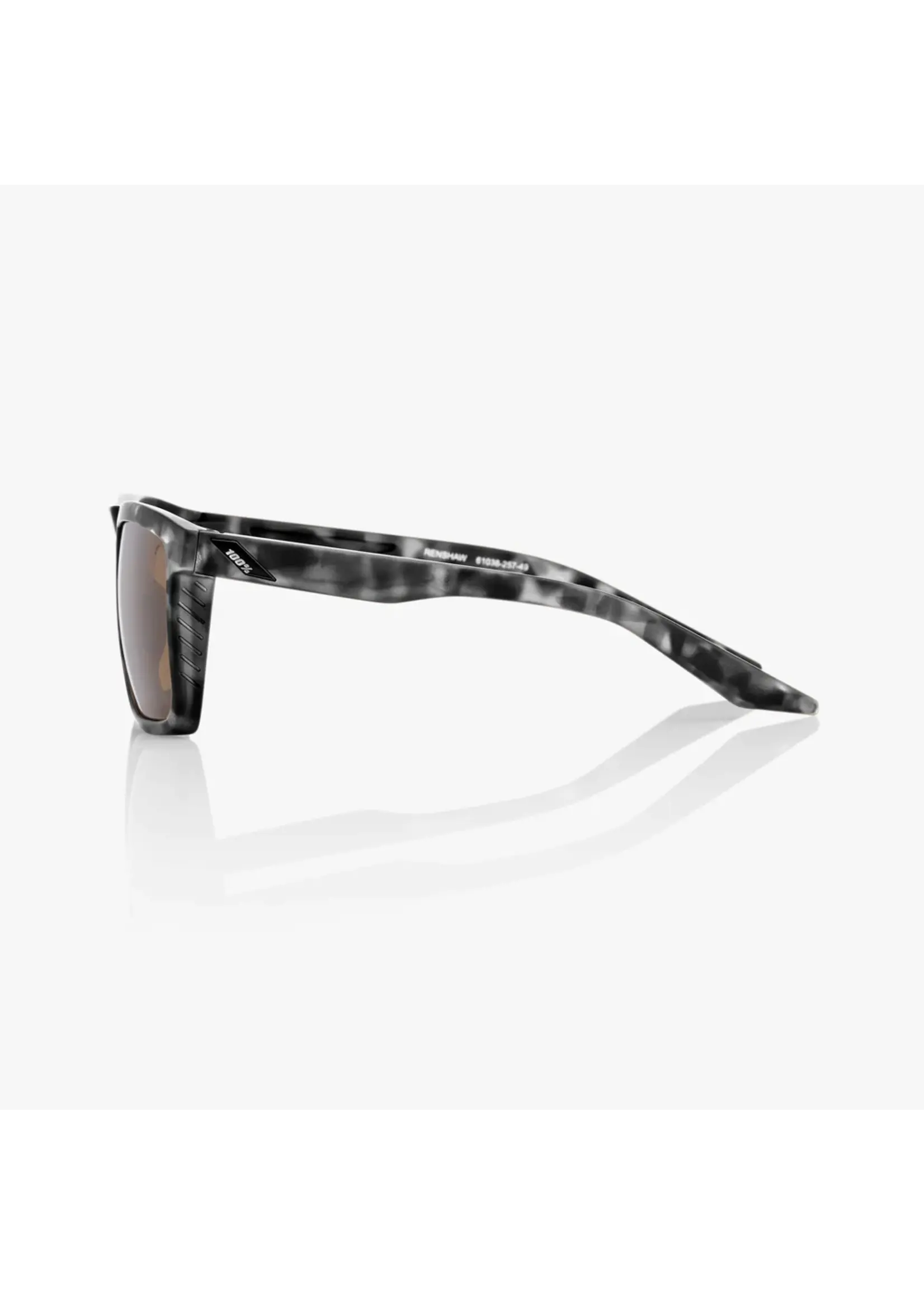 100 Percent 100% RenShaw Sunglasses, Matte Black Havana frame - Bronze Lens