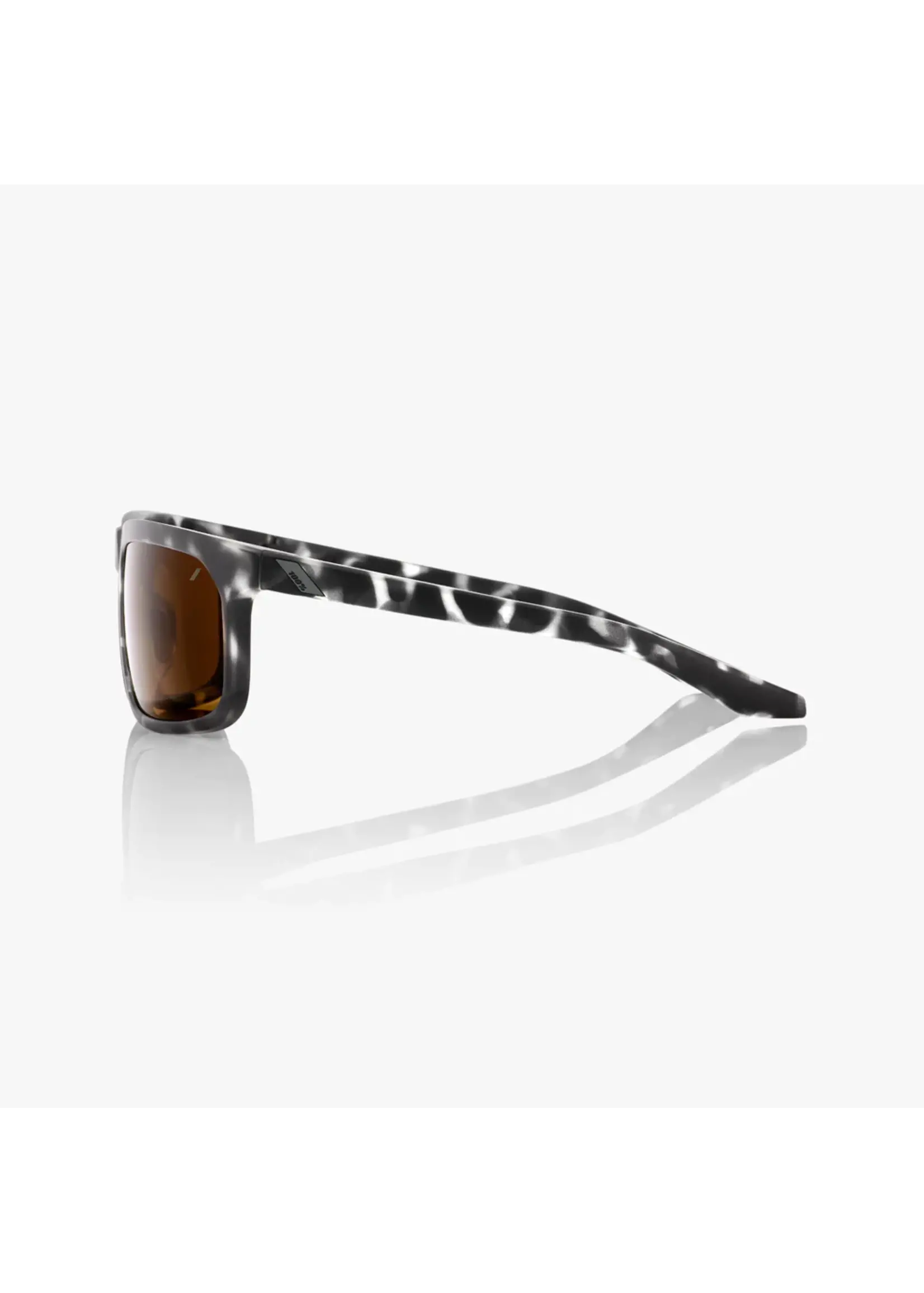 100 Percent 100% Hakan Sunglasses, Matte Black Havana frame - Bronze Lens