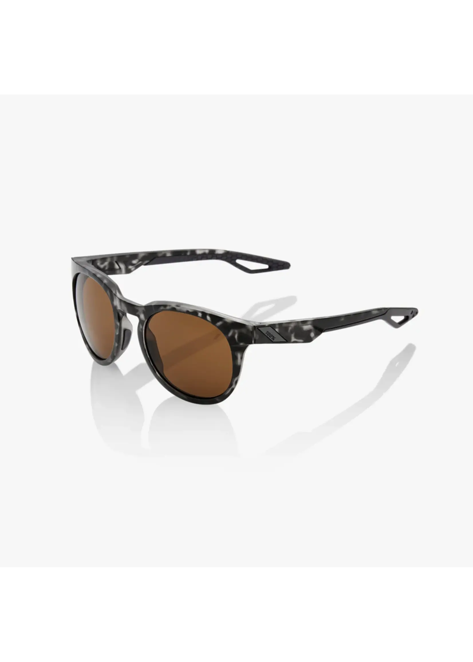 100 Percent 100% Campo Sunglasses, Matte Black Havana frame - Bronze Lens