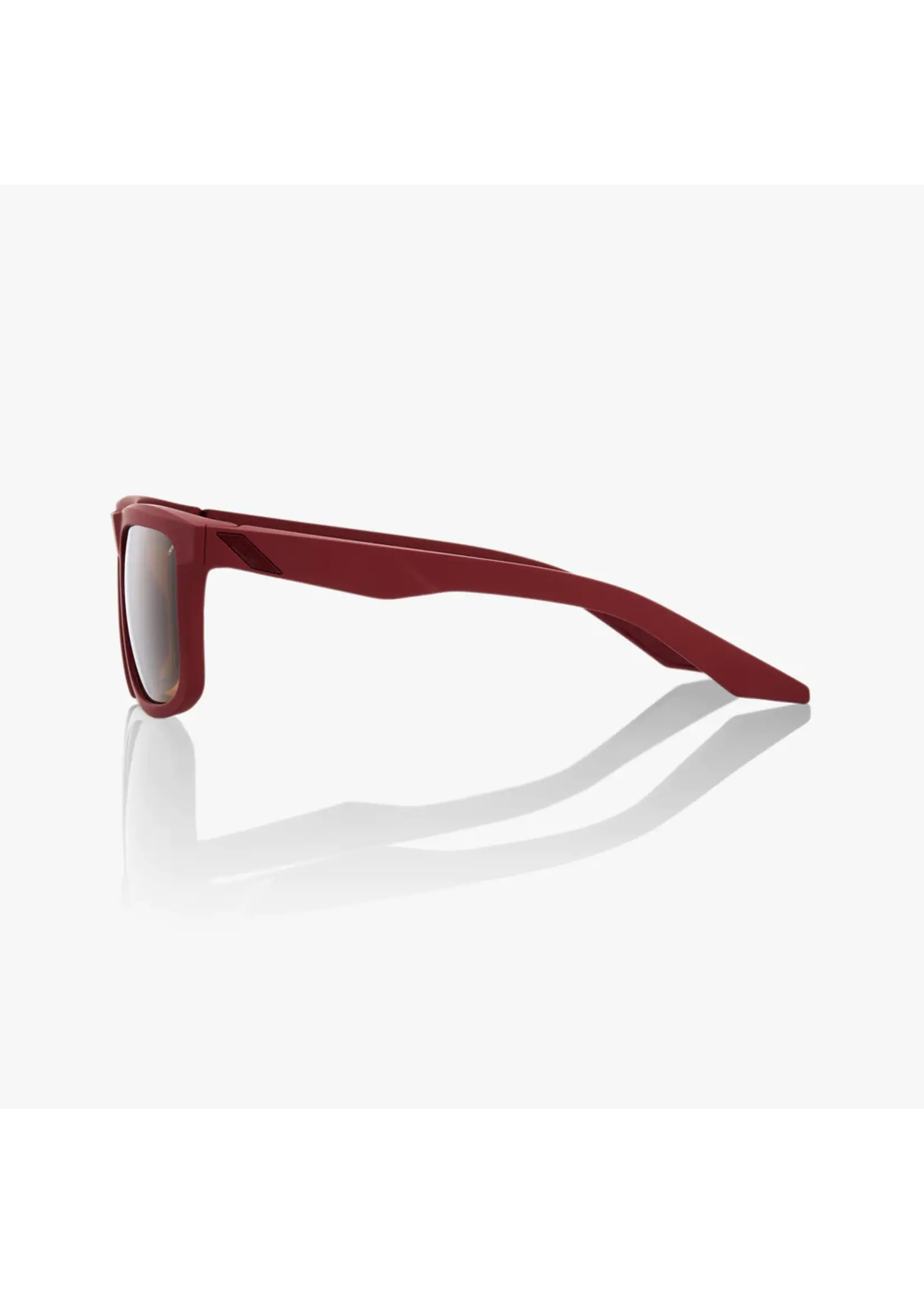 100 Percent 100% Blake Sunglasses, Soft Tact Crimson frame - Bronze Lens