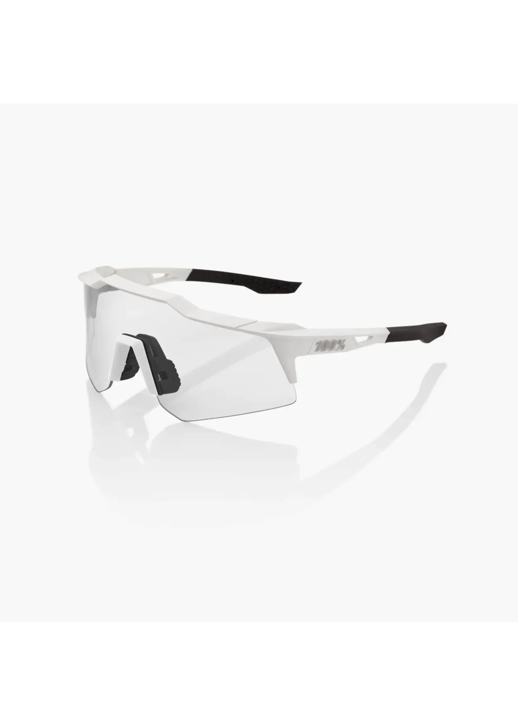 100 Percent 100% Speedcraft XS Sunglasses - Matte White - HiPER Silver Mirror Lens