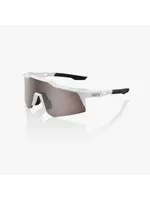 100 Percent 100% Speedcraft XS Sunglasses - Matte White - HiPER Silver Mirror Lens
