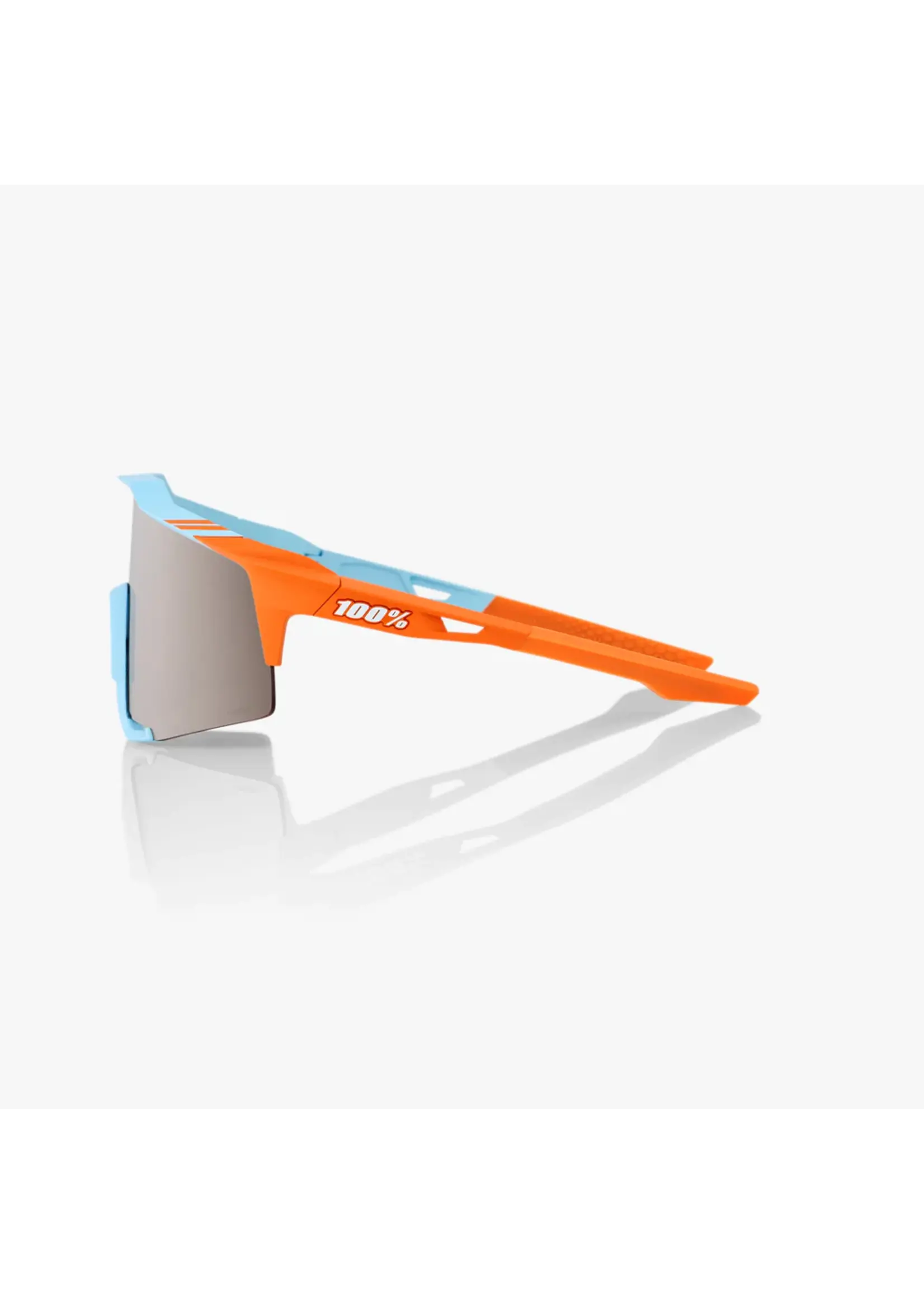 100 Percent 100% Speedcraft Sunglasses - Soft Tact Two Tone - HiPER Silver Mirror Lens
