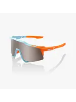 100 Percent 100% Speedcraft Sunglasses - Soft Tact Two Tone - HiPER Silver Mirror Lens