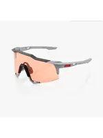100 Percent 100% Speedcraft Sunglasses - Soft Tact Stone Grey - HiPER Coral Lens