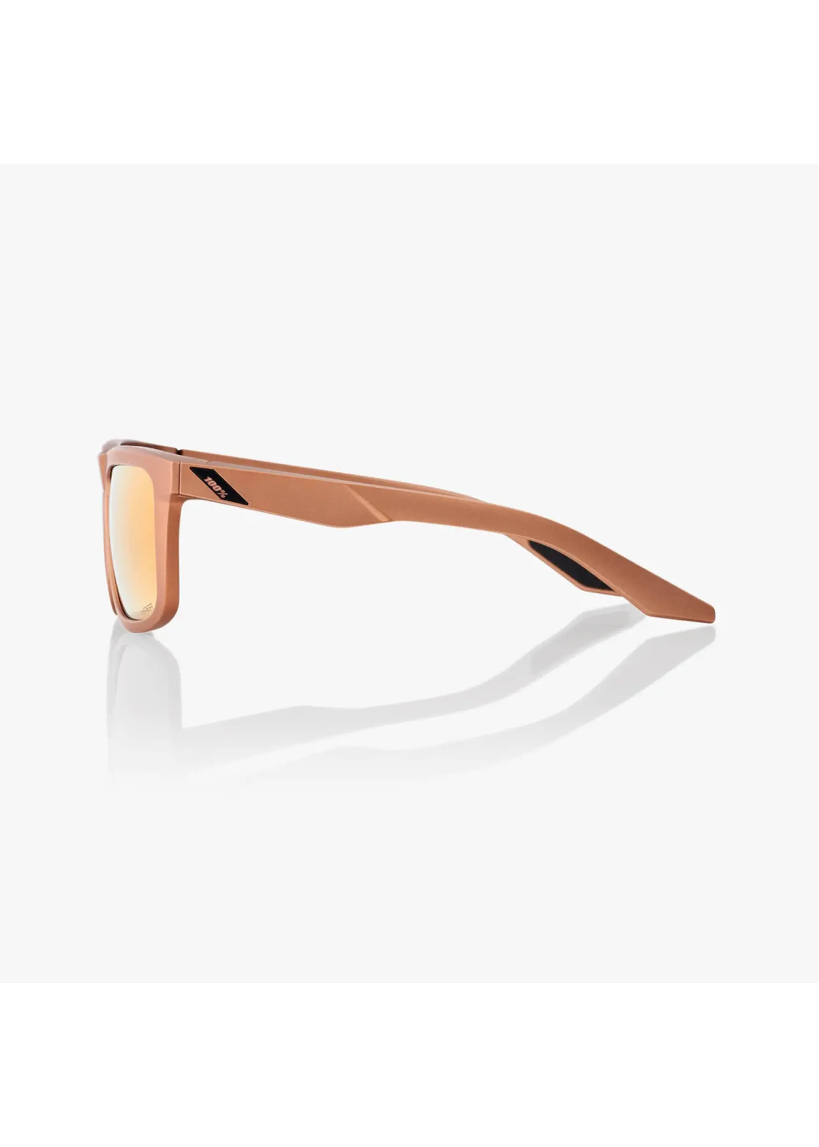 100 Percent 100% Blake Sunglasses - Matte Copper Chromium - HiPER Copper Mirror Lens