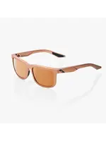 100 Percent 100% Blake Sunglasses - Matte Copper Chromium - HiPER Copper Mirror Lens