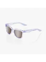 100 Percent 100% Hudson Sunglasses - Polished Translucent Lavender - HiPER Silver Mirror Lens