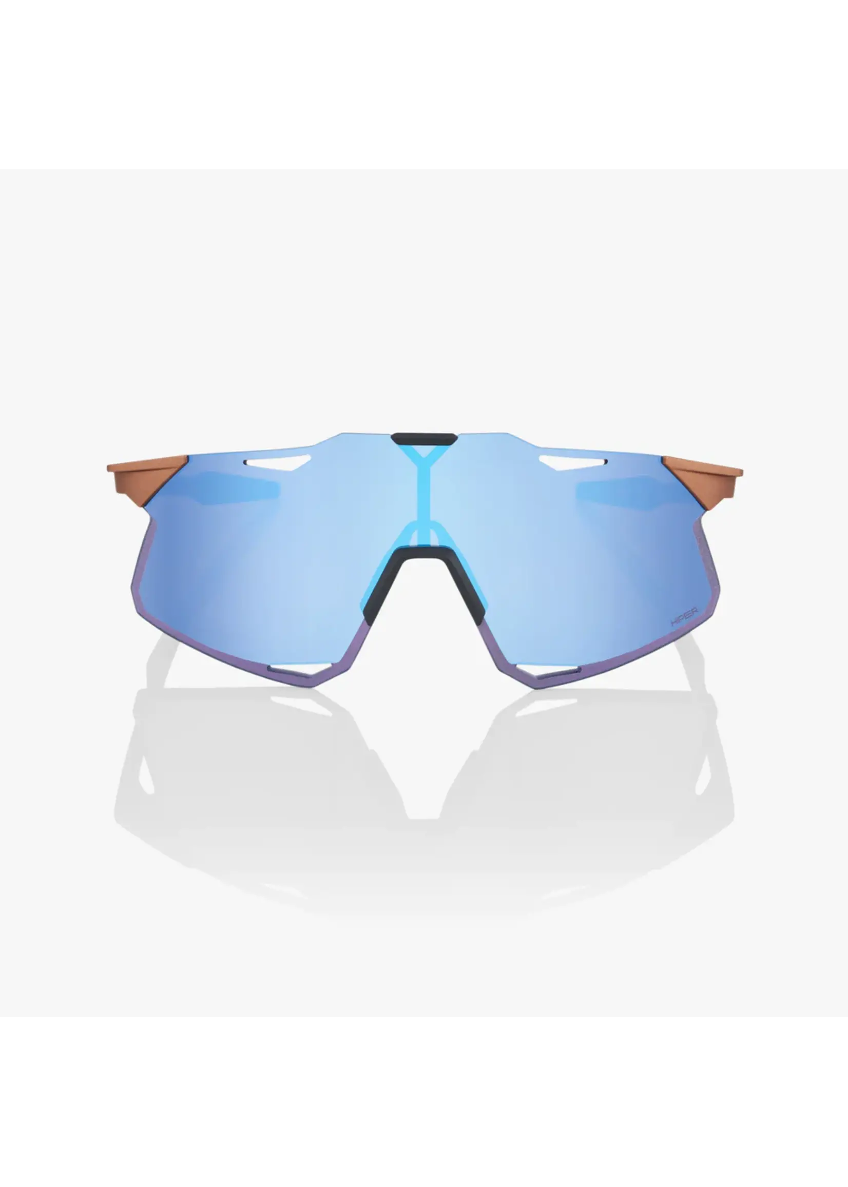 100 Percent 100% Hypercraft Sunglasses - Matte Copper Chromium - HiPER Blue Multilayer Mirror Lens