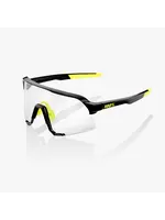 100 Percent 100% S3 Sunglasses - Gloss Black - Photochromic Lens
