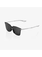100 Percent 100% Legere Square UltraCarbon Sunglasses, Soft Tact Stone Grey frame - Black Mirror Lens