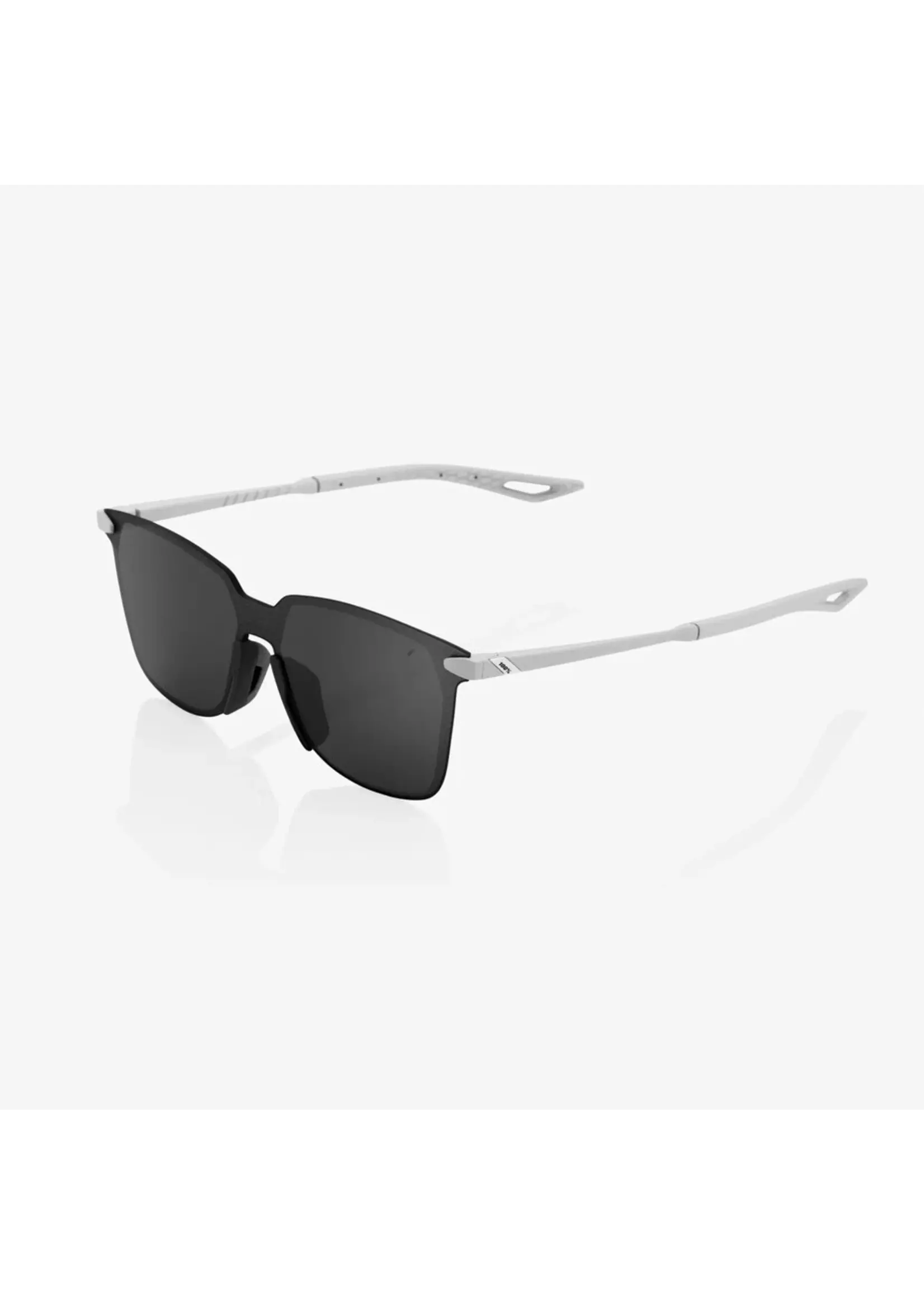 100 Percent 100% Legere Square UltraCarbon Sunglasses, Soft Tact Stone Grey frame - Black Mirror Lens